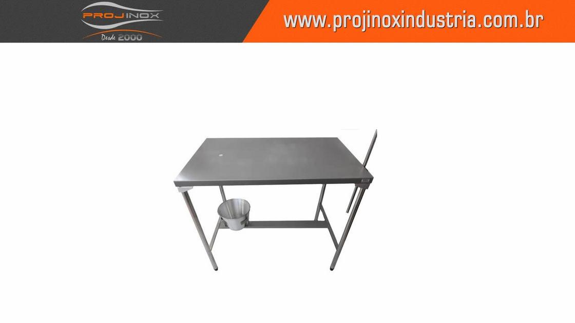 Mesa inox veterinário