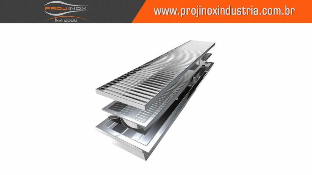 Grelha Em Aco Inox Gradeada