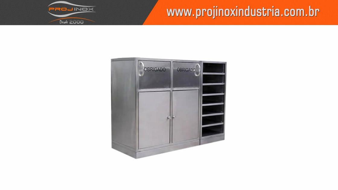 Lixeira Inox Metro