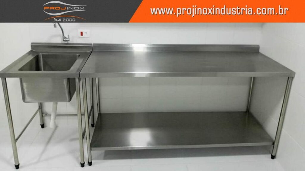 Mesa Apoio Aco Inox